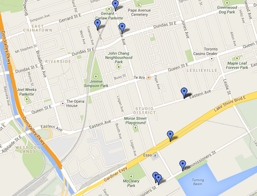 Electric substations in Toronto, South Riverdale