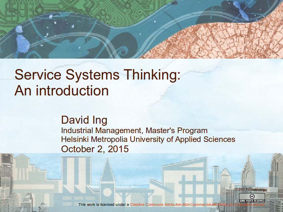 An Introduction to Service Systems Thinking