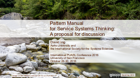 Pattern Manual for Service Systems cover