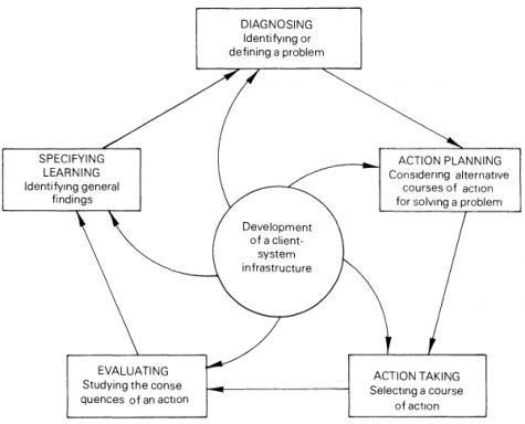 Diagnosing, Action Planning, Action Taking, Evaluating, Specifying Learning