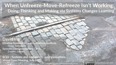 When Unfreeze-Move-Refreeze Isn’t Working: Doing, Thinking and Making Via Systems Changes Learning