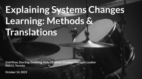 Explaining Systems Changes Learning: Methods & Translations