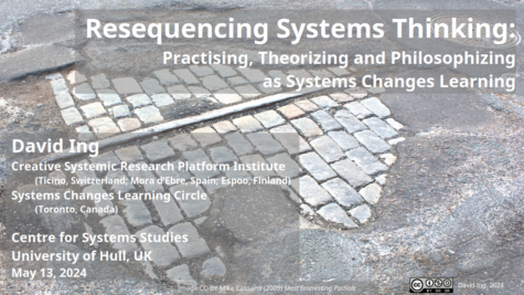 Resequencing Systems Thinking | U. Hull Centre for Systems Studies | 2024-05-13